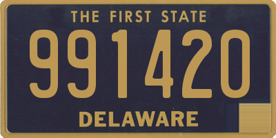 DE license plate 991420