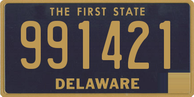 DE license plate 991421