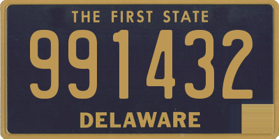 DE license plate 991432