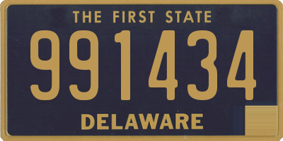 DE license plate 991434