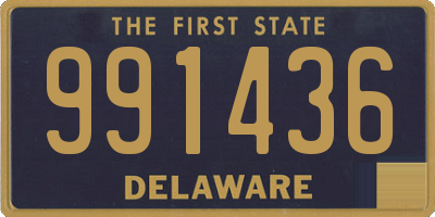 DE license plate 991436