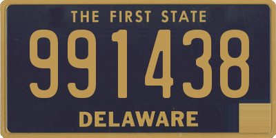 DE license plate 991438