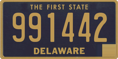 DE license plate 991442