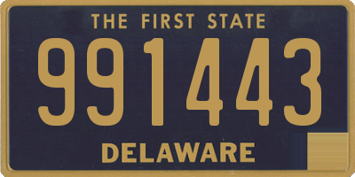 DE license plate 991443