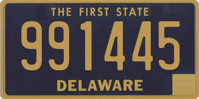 DE license plate 991445