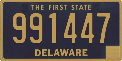 DE license plate 991447