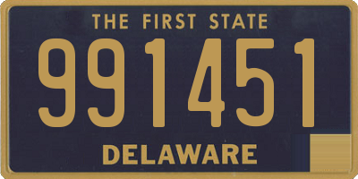 DE license plate 991451