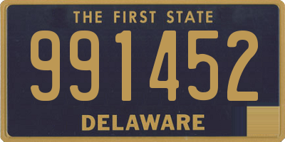 DE license plate 991452