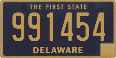 DE license plate 991454