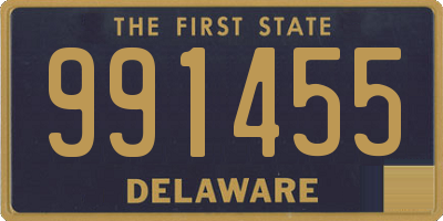 DE license plate 991455