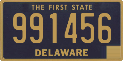 DE license plate 991456