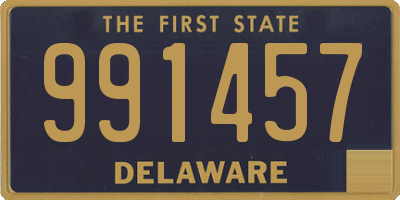 DE license plate 991457