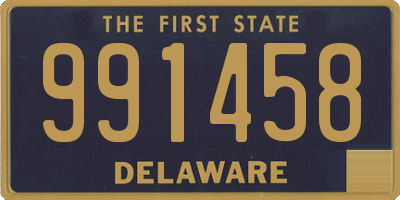 DE license plate 991458