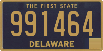 DE license plate 991464