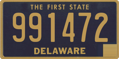 DE license plate 991472