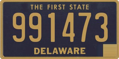 DE license plate 991473