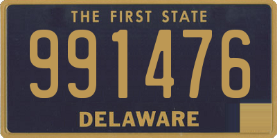 DE license plate 991476