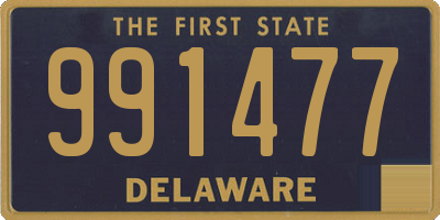 DE license plate 991477