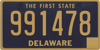 DE license plate 991478