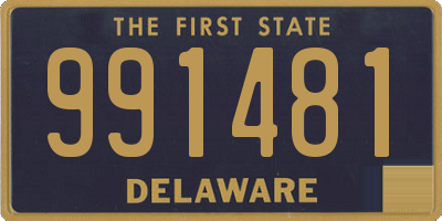 DE license plate 991481