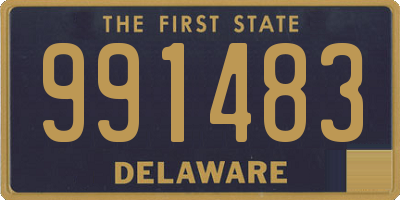 DE license plate 991483