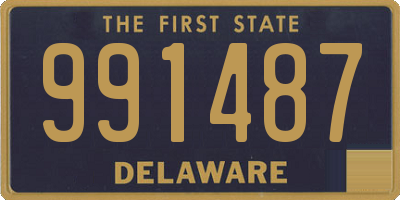 DE license plate 991487