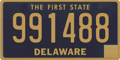 DE license plate 991488