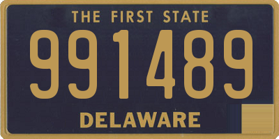 DE license plate 991489