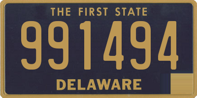 DE license plate 991494