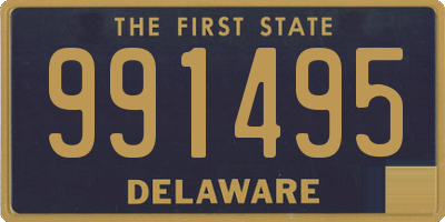 DE license plate 991495