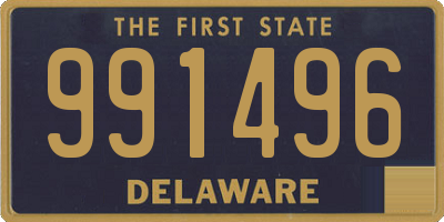 DE license plate 991496