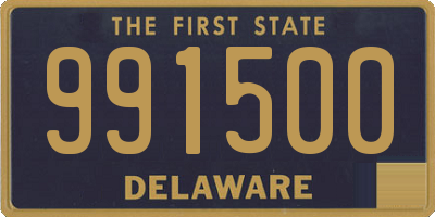 DE license plate 991500