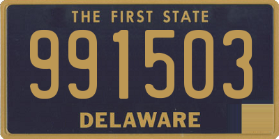 DE license plate 991503