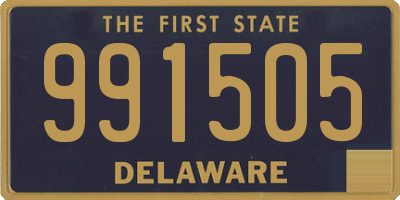 DE license plate 991505