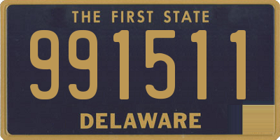 DE license plate 991511