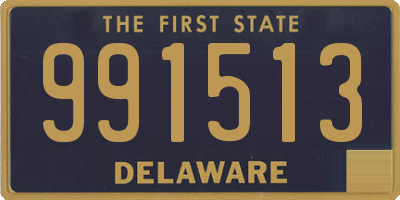 DE license plate 991513