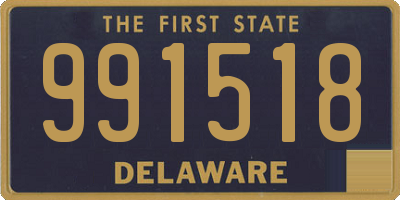 DE license plate 991518