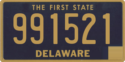 DE license plate 991521