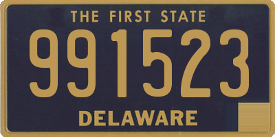 DE license plate 991523