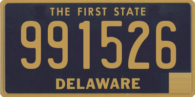 DE license plate 991526