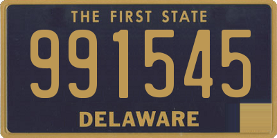 DE license plate 991545