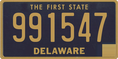DE license plate 991547