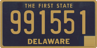 DE license plate 991551