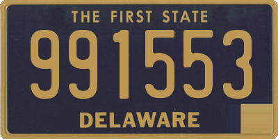 DE license plate 991553