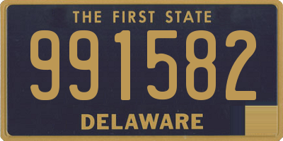 DE license plate 991582