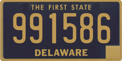 DE license plate 991586