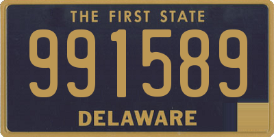 DE license plate 991589
