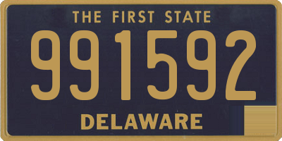 DE license plate 991592