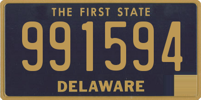 DE license plate 991594