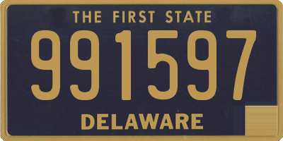 DE license plate 991597